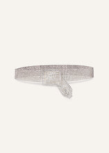 Load image into Gallery viewer, Crystal square belt in silver
