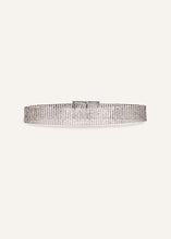 Load image into Gallery viewer, Crystal square belt in silver
