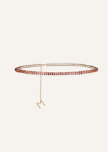 Load image into Gallery viewer, Crystal chain belt in pink

