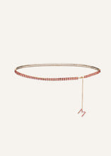 Load image into Gallery viewer, Crystal chain belt in pink
