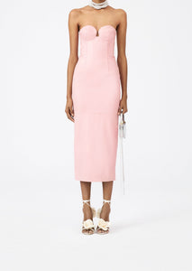 RE23 LEATHER 09 DRESS PINK