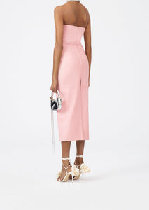 RE23 LEATHER 09 DRESS PINK