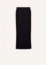 Load image into Gallery viewer, Low-waist midi skirt in black
