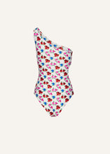 Load image into Gallery viewer, RE23 SWIMSUIT 03 WHITE PRINT
