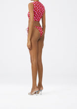 Load image into Gallery viewer, RE23 SWIM BRA 05 RED PRINT
