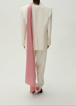 Load image into Gallery viewer, Classic oversized wool blazer in cream
