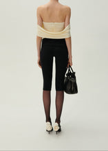 Load image into Gallery viewer, Ruched v neck wrap blouse in cream
