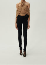 Load image into Gallery viewer, Flower appliqué wrap blouse in beige
