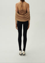 Load image into Gallery viewer, Flower appliqué wrap blouse in beige
