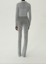 Load image into Gallery viewer, Cropped crochet jacket in light blue
