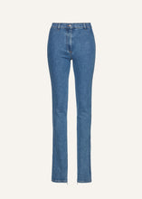 Load image into Gallery viewer, Slim denim pants in blue
