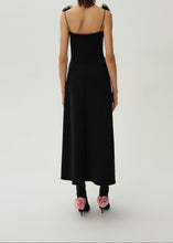 Load image into Gallery viewer, Bustier midi dress in black
