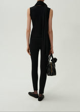 Load image into Gallery viewer, Skinny knitwear leggings in black
