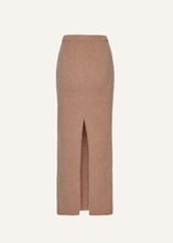 Load image into Gallery viewer, Mohair midi skirt in caramel
