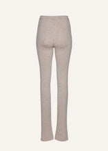 Load image into Gallery viewer, Flared knitwear pants in beige
