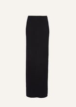 Load image into Gallery viewer, Knitwear maxi skirt in black
