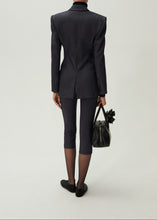Load image into Gallery viewer, Capri slim wool pants in navy

