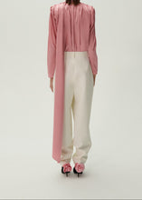 Load image into Gallery viewer, Tapered wool trousers in cream
