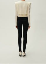 Load image into Gallery viewer, Waist wrap jersey leggings in black
