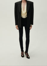 Load image into Gallery viewer, Waist wrap jersey leggings in black
