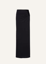 Load image into Gallery viewer, Hip plunge maxi skirt in black
