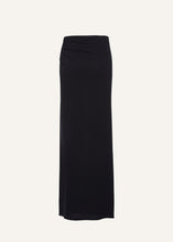 Load image into Gallery viewer, Hip plunge maxi skirt in black
