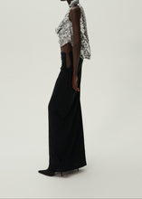 Load image into Gallery viewer, Hip plunge maxi skirt in black
