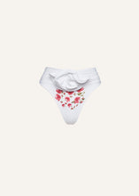 Load image into Gallery viewer, Classic high waist flower swim bottom in cream print
