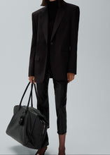 Load image into Gallery viewer, Sheer high neck bodysuit in black
