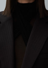 Load image into Gallery viewer, Sheer high neck bodysuit in black
