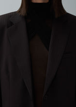 Load image into Gallery viewer, Sheer high neck bodysuit in black
