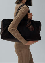 Load image into Gallery viewer, Rib stitch knitwear tank in brown
