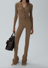 Load image into Gallery viewer, RE25 KNITWEAR 13 BLOUSE BROWN
