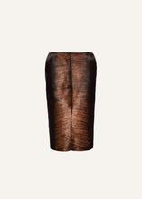 Load image into Gallery viewer, RE25 LEATHER 12 SKIRT BROWN PONY
