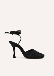 SS21 CROCHET SANDALS BLACK
