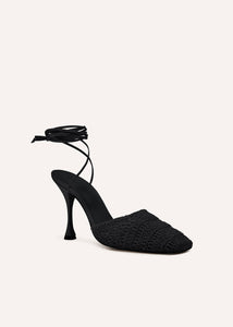 SS21 CROCHET SANDALS BLACK