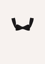 Load image into Gallery viewer, Retro bustier bra top in black
