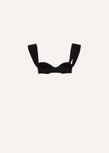 Load image into Gallery viewer, Retro bustier bra top in black
