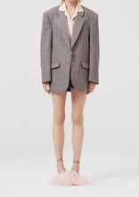 Load image into Gallery viewer, Check wool shorts in violet

