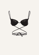 Load image into Gallery viewer, SS22 CROCHET 02 BRA BLACK
