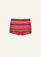 Load image into Gallery viewer, Crochet culotte shorts in pink stripe
