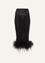 Load image into Gallery viewer, SS22 CROCHET 08 SKIRT BLACK
