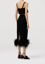 Load image into Gallery viewer, SS22 CROCHET 08 SKIRT BLACK
