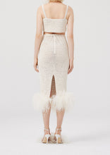 Load image into Gallery viewer, SS22 CROCHET 08 SKIRT CREAM

