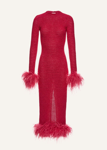 SS22 CROCHET 09 DRESS PINK