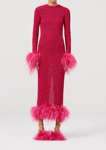 SS22 CROCHET 09 DRESS PINK