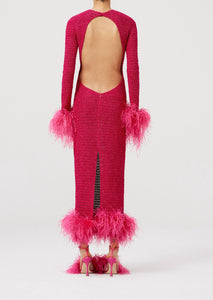 SS22 CROCHET 09 DRESS PINK