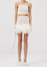 Load image into Gallery viewer, SS22 CROCHET 10 SKIRT CREAM
