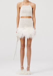 SS22 CROCHET 10 SKIRT CREAM