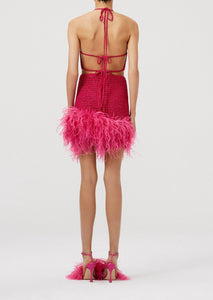 SS22 CROCHET 10 SKIRT PINK